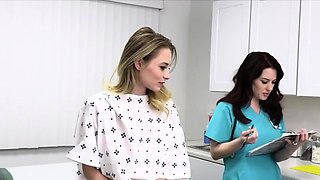 Lucky doctor sucked by patient and nurse