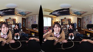 Amateur busty Asian teen sucks a dick on a rooftop