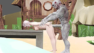Alien monster come from space on earth Hard Fuck With Big dick