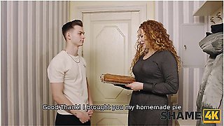 Tanya Foxxx In Guy Enjoys The Cake And Sweet Pussy Of The Milf In Black Stockings