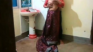 Desi Sister-in-law Was Working When Suddenly the Brother-in-law Started Leaving From Behind