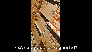 Busty fucks employee of Bodega Aurrera