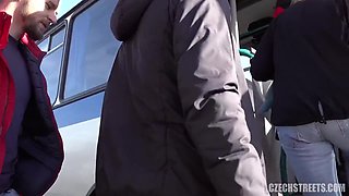 Luxurious Milf Fucked In A Public Bus