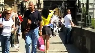 Amateur skater girl outdoor in public fucking for money