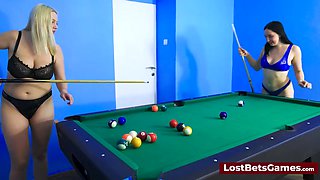 A Spicy Finale Awaits At The End Of The Strip Billiard Game With Sweet Cat