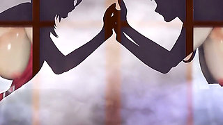 Genshin Impact - Yae Miko and Raiden Shogun Japanese Gangbang Sex - 3D Hentai Animations
