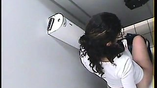 Arab girl toilet spy