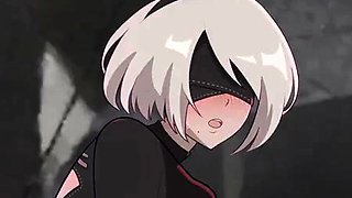 Hentai redhead gives blowjob and having sex