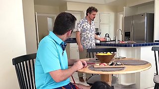 Phoebe Kalib eats sushi that's covered in semen