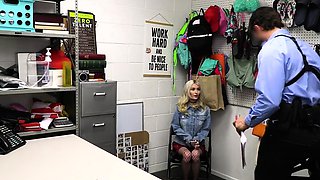 Petite Blonde Teen's Risky Bet Leads to Intense Fingering