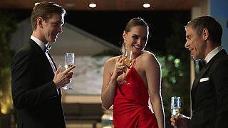 Markus Dupree and Mick Blue fucked Tori Black by the pool