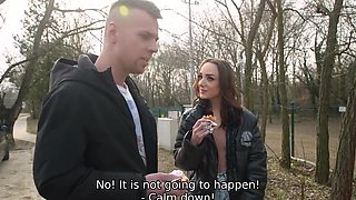Big forehead babe cucking her boyfriend on camera ONLY