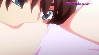 Boy fills both girls during passionate sex - HENTAI 2025