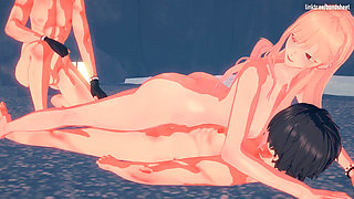 Marin Kitagawa Three Studs at a Beach Hideaway to Get a Sticky Bukkake