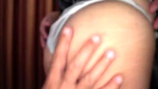 Pink college pussy fingered and pumped in POV