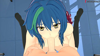 Xenovia Quarta gets caught sucking dick - HS DXD NTR Madness 13