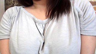 Lesbian Eve Angel licks big boobs