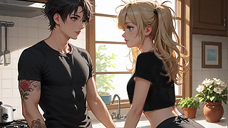 Step sister seduces Step brother while parents are out - part 1