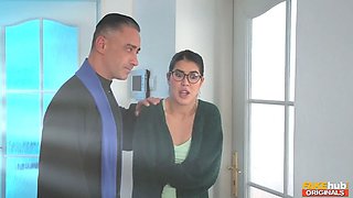 Creampie for college schoolgirl who has a spirit in her dormitory room - fakehub total scene