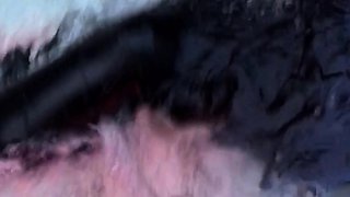 Dhorny redhead in latex sucks a huge penis