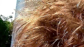 Latina teen Tania gets fucked outdoor by the pool by step brother with big cock