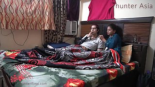 Indian Sex Video Couple Blowjob & Fucking After Smoke - Condom Sex - Cum In Condom - Hunter Asia
