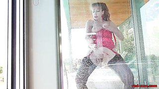 Dildo clip with brilliant Red Xxx from Red-XXX