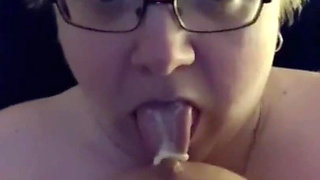Bbwbootyful Sucking My Hard Nipples Pounding My Hairy Fat Pussy