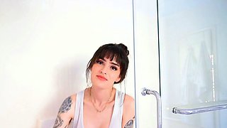 Wet T-Shirt Try-On Haul with a Stunning Tattooed Babe