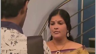 House Wife With Small Boy - Indian Mallu