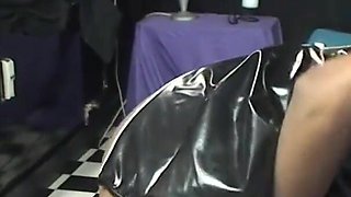 Lucy 25 plays with slaves and lets dom fuck her - Part 1