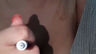 Big boobs milf masturbates with her dildo