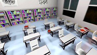 Strict 3d animated teacher fucks the life out of her student's cock