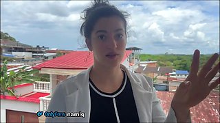 Religious neighbor comes to my house surprised with a broken ass and a good anal creampie!