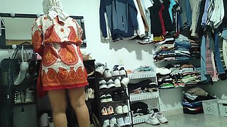 Step-grandpa Watchen Stepdaughter for the Second Time Naked in His Room