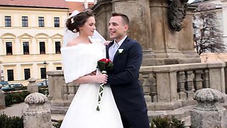 HUNT4K. Attractive Czech bride spends first night
