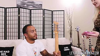 Busty Whore Leya Falcon Swallows Justice's Warm Man-milk!