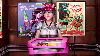 Asian Delivery Girl Double Penetrated In The Elevator - 3D Uncensored Japanese