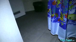 Public agent - eighteen yrs old, fertile, her very first internal cumshot, she's ripe for breeding