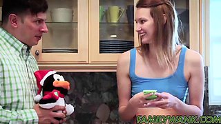 Slutty brunette Sophia Wilde fucks her spying stepdaddy by Family Strokes: Porn