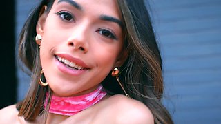 Harmony's tight Latina ass gets pounded in Doggy Style by Markus