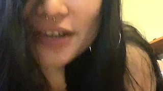 Horny japanese teen satomi stuffs herself with toy
