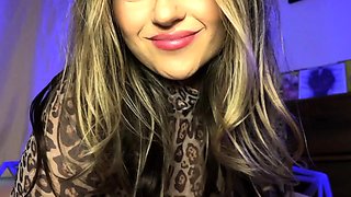 Amateur striptease and Solo masturbation