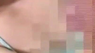Brunette Teen Gives Passionate Sloppy Blowjob on Bed