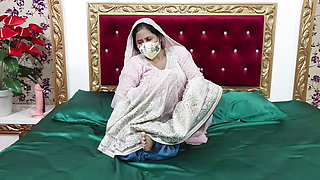 Indian Bride Amazing Sex with Big Dildo on Wedding Night