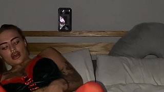 Scottish horny emo fingering her tight pussy slow and deep