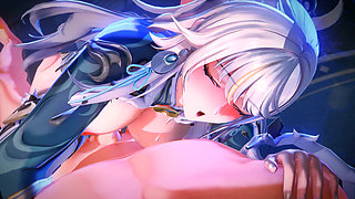 Genshin Impact - Zibai’s Private Night Sex with Aether - 3D Hentai Animations