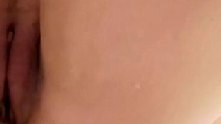 Close up solo beauty toying ass