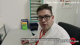 Fake Doctor Fucks A Skinny Brunette Patient - Lilli Vanilli And Lullu Gun