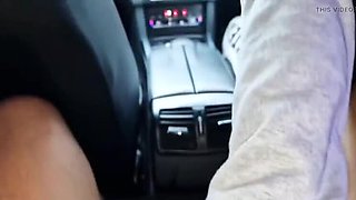 Fake Taxi Driver Fingers Hairy Pussy in Public - Outdoor Sex & Moaning